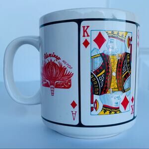 Vintage Hilton Flamingo Royal Flush Mug